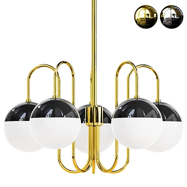 Elegant Mitzi Renee Chandelier 3D model image 1 