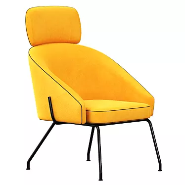 Sleek Bahia Armchair: Modern Design, Maximum Comfort 3D model image 1 