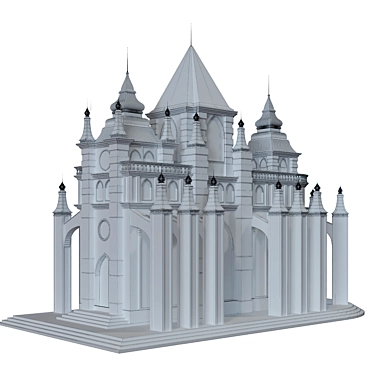 Cathedral Lowpoly for Game 010 3D model image 1 