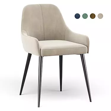 Modern Woltu Dining Chair: Stylish & Comfortable 3D model image 1 