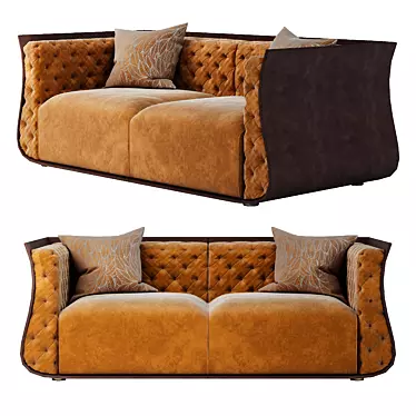 Stylish Cally Sofa: Comfortable and Luxurious 3D model image 1 