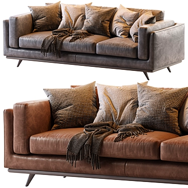 Zander_Sofa: Luxurious Modern Seating 3D model image 1 