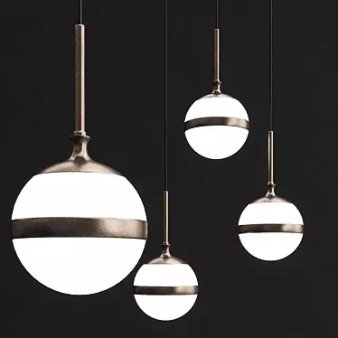 Elegant Peggy02 Pendant Light 3D model image 1 