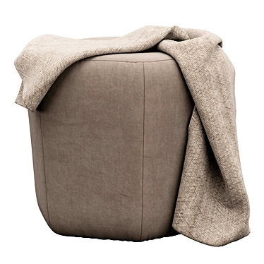 Swoon's Hagen Pouf: Cozy Elegance 3D model image 1 