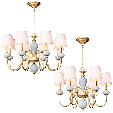 Elegant Zoe Chandelier by Anzazo 3D model image 1 