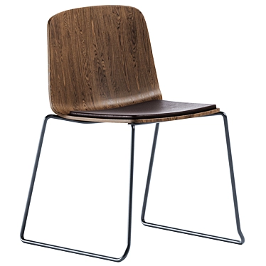 Rama Sled Base Chair: Sleek and Stylish 3D model image 1 