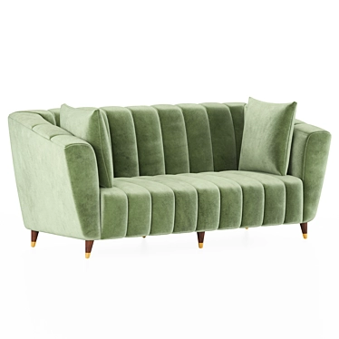 Kaj 3 Seater Sofa: Stylish and Spacious 3D model image 1 