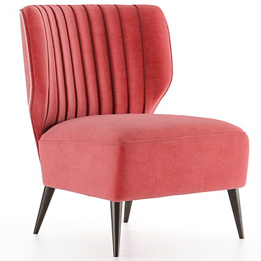 Sleek Lipstick Armchair: Stylish Comfort 3D model image 1 