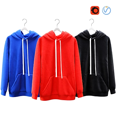  Cozy Hoody Set 2: Vray & Corona Compatible 3D model image 1 