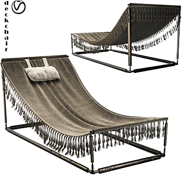 2015 Deck Chair - Elegant Outdoor Furniture 3D model image 1 