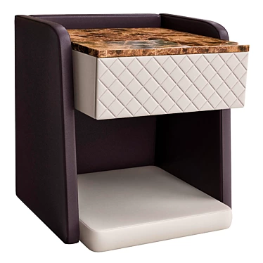 Sleek Twist Side Table: Modern Design 3D model image 1 