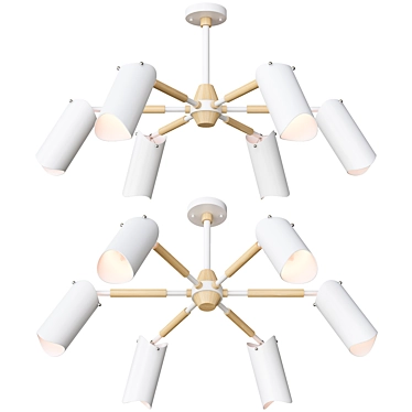 Modern Elegance: Valko Lighting Fixture 3D model image 1 