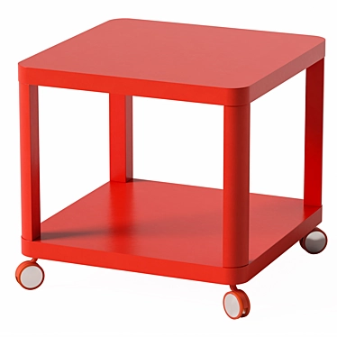 Modern portable side table in multiple colors 3D model image 1 