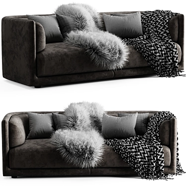 Sonrad Luxury Sofa by Fendi 3D model image 1 