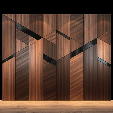Modern Wall Panel 36: Enhance Your Space 3D model image 1 