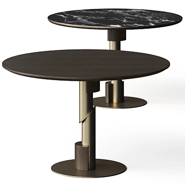 Serpentine Dining Tables 3D model image 1 