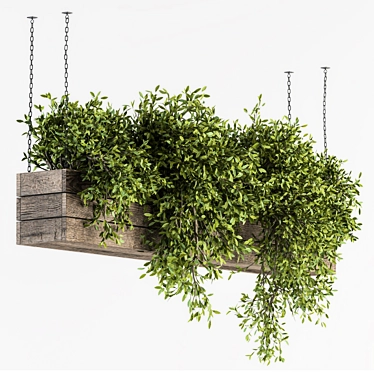 Green Oasis: 228 Hanging Plants Kit 3D model image 1 