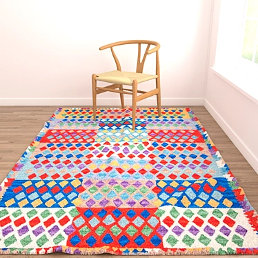 Versatile Set of 6 Rugs 3D model image 1 