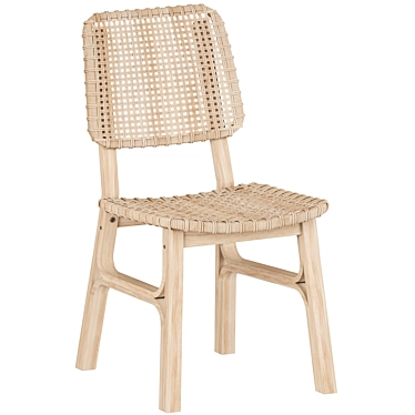 Elegant VOKSLёV Dining Chair 3D model image 1 
