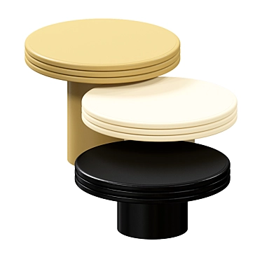 Yellow Scala Coffee Table - Medium 3D model image 1 