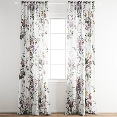 Versatile H&M Curtains for Any Space 3D model image 1 