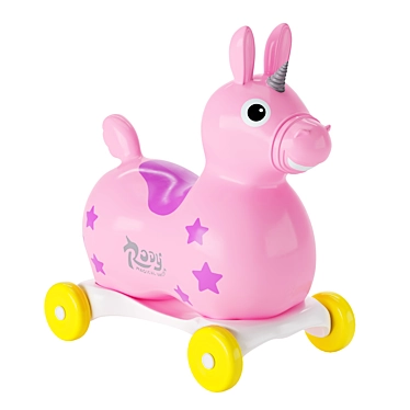 Title: Gymnic Rody Magical Unicorn - Pink & Speedy Base 3D model image 1 