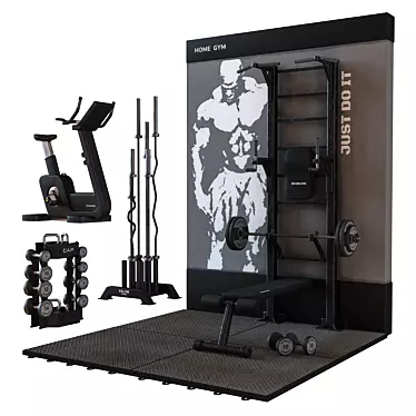 Ultimate GYM Room for Bodybuilding 3D model image 1 