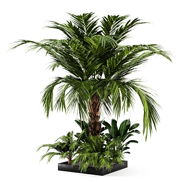 Exquisite Outdoor Plant Set 3D model image 1 