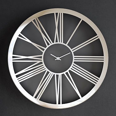 Elegant Roman Numeral Wall Clock 3D model image 1 
