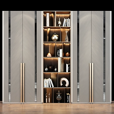 Cabinet Furniture 0362: Elegant Storage Solution 3D model image 1 