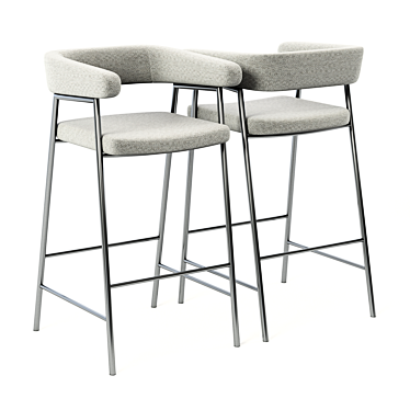 Eternity Swivel Barstool: Sleek and Stylish Seating 3D model image 1 