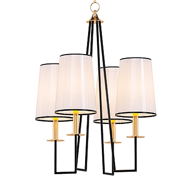 Elegant Keegan Chandelier: Illuminating Beauty 3D model image 1 