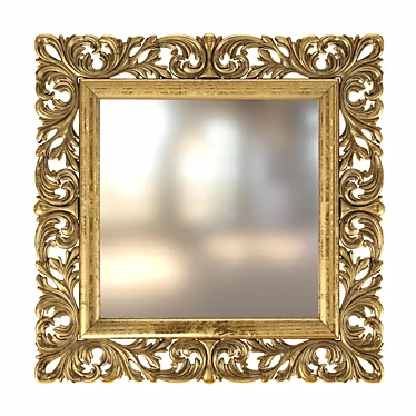 Baroque Filigree Mirror by MO.WA 3D model image 1 