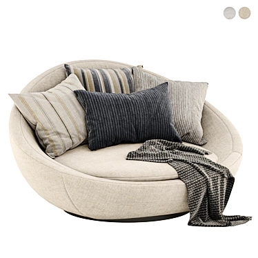 Desiree Lacoon Armchair: Stylish and Comfy 3D model image 1 