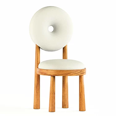 Elegant Baba Chair with V-Ray - 3Ds Max 2015 & OBJ Formats 3D model image 1 