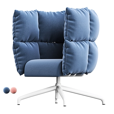 Sophisticated UNDECIDED Armchair by Manerba 3D model image 1 