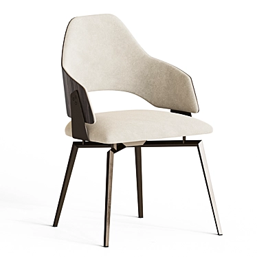 Chic Upholstered Dining Chair: Chloe 3D model image 1 