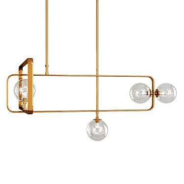 Modern Parker II Ceiling Lamp 3D model image 1 