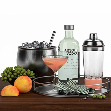 Elegant Cocktail Decor Set 3D model image 1 