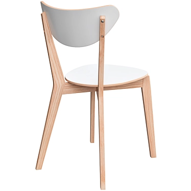 Modern White Birch Chair: Nordmyra Ikea 3D model image 1 