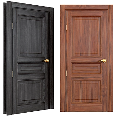 LIGNUM Wooden Doors 3D model image 1 