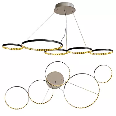 Elegant Luminair Round Lighting 3D model image 1 