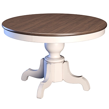 Elegant Eulali Extendable Dining Table 3D model image 1 