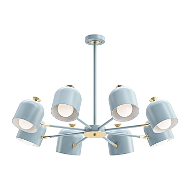 Delicate Macaroon Chandelier 3D model image 1 