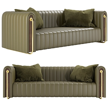 MEZZO Rivers Modern Sofa 3D model image 1 