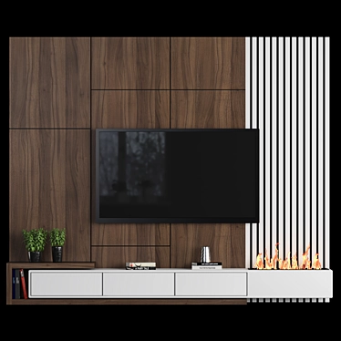 Title: Modular TV Wall for Stunning Renders 3D model image 1 