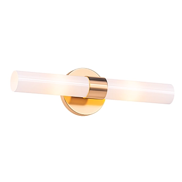 Sleek Honey Gold Bath Light 3D model image 1 