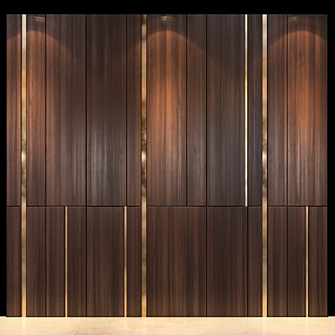 Sleek Wall Panel 40 3D model image 1 