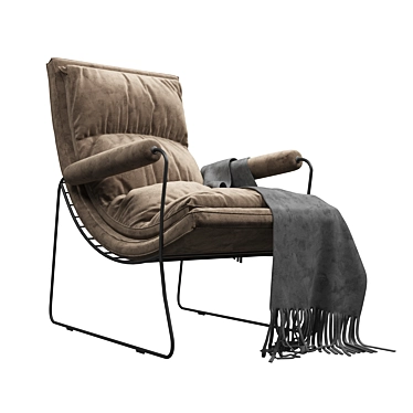 Modern Armchair: Stylish and Comfortable 3D model image 1 