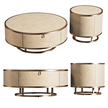Elegant EICHHOLTZ NAPA VALLEY Coffee Table 3D model image 1 